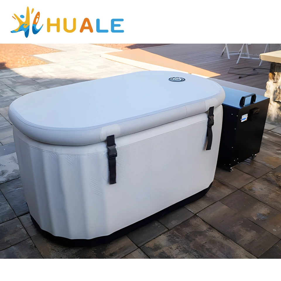 Huale China Manufacture Custom Size Water Chiller Ice-Bath Inflatable Ice Bath Tub with Cooling System