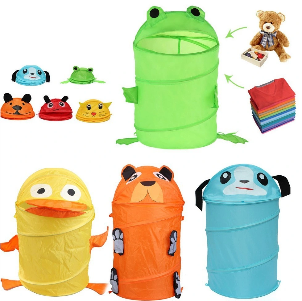 Cartoon Design Printed Popup Net Wash Laundry Bags