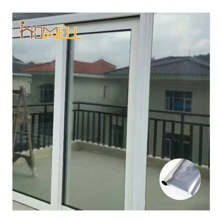 2ply Reflective Silver Film PVC Static Cling for Building Glass Film