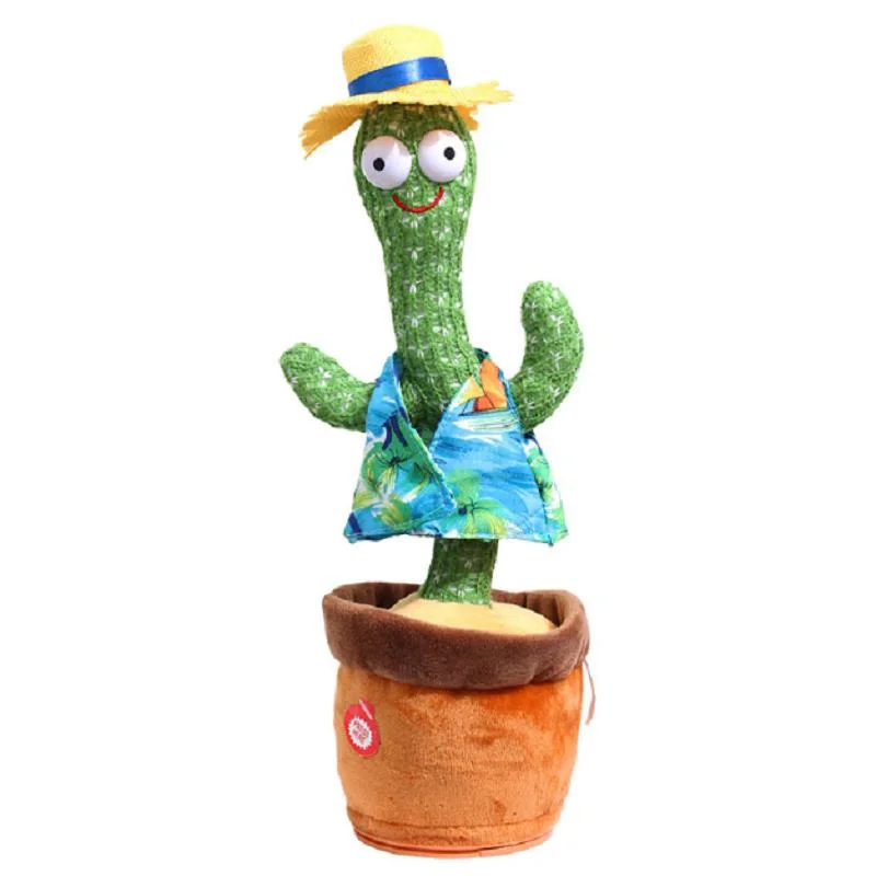 Hotsale agitar la grabación electrónica juguetes de peluche juguete Cactus