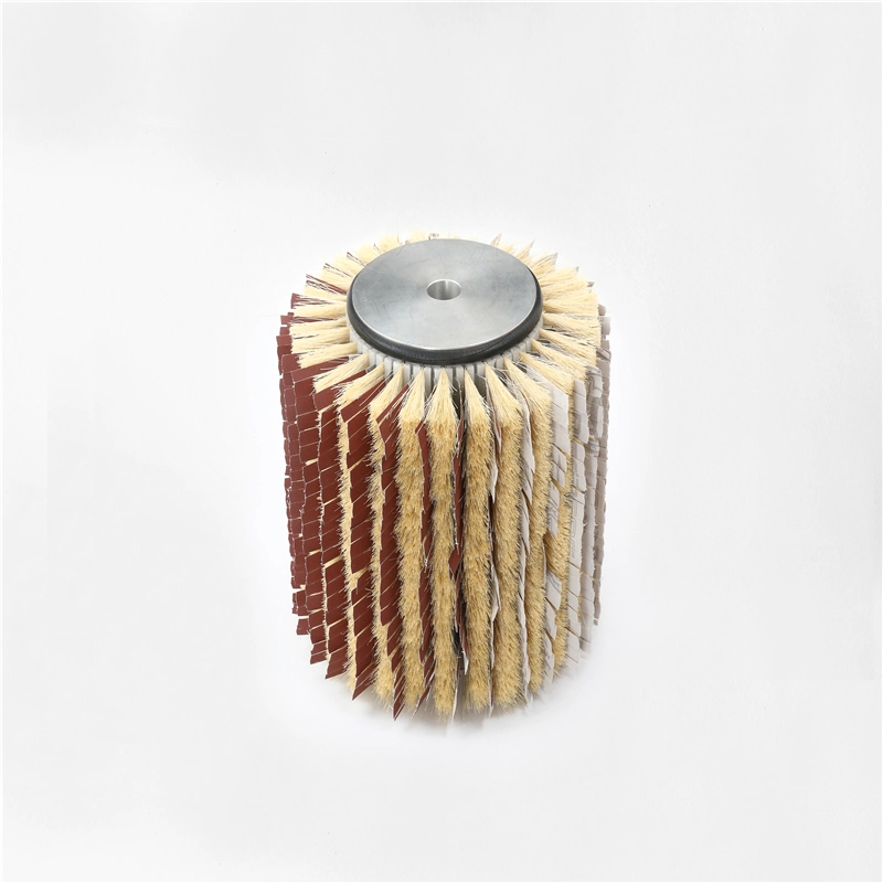 Sisal and Sandpaper Sanding Roller Brush for Wood Polishing