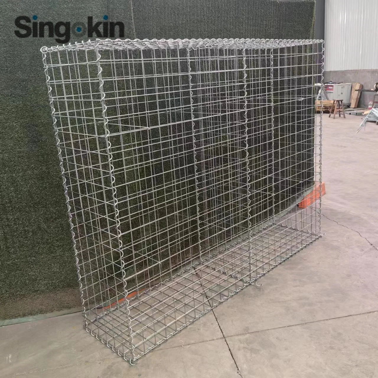 Kohlenstoffarmer Stahl 8guage 2X2 Gabion Cage Schweißdraht Erosion Kontrollkorb