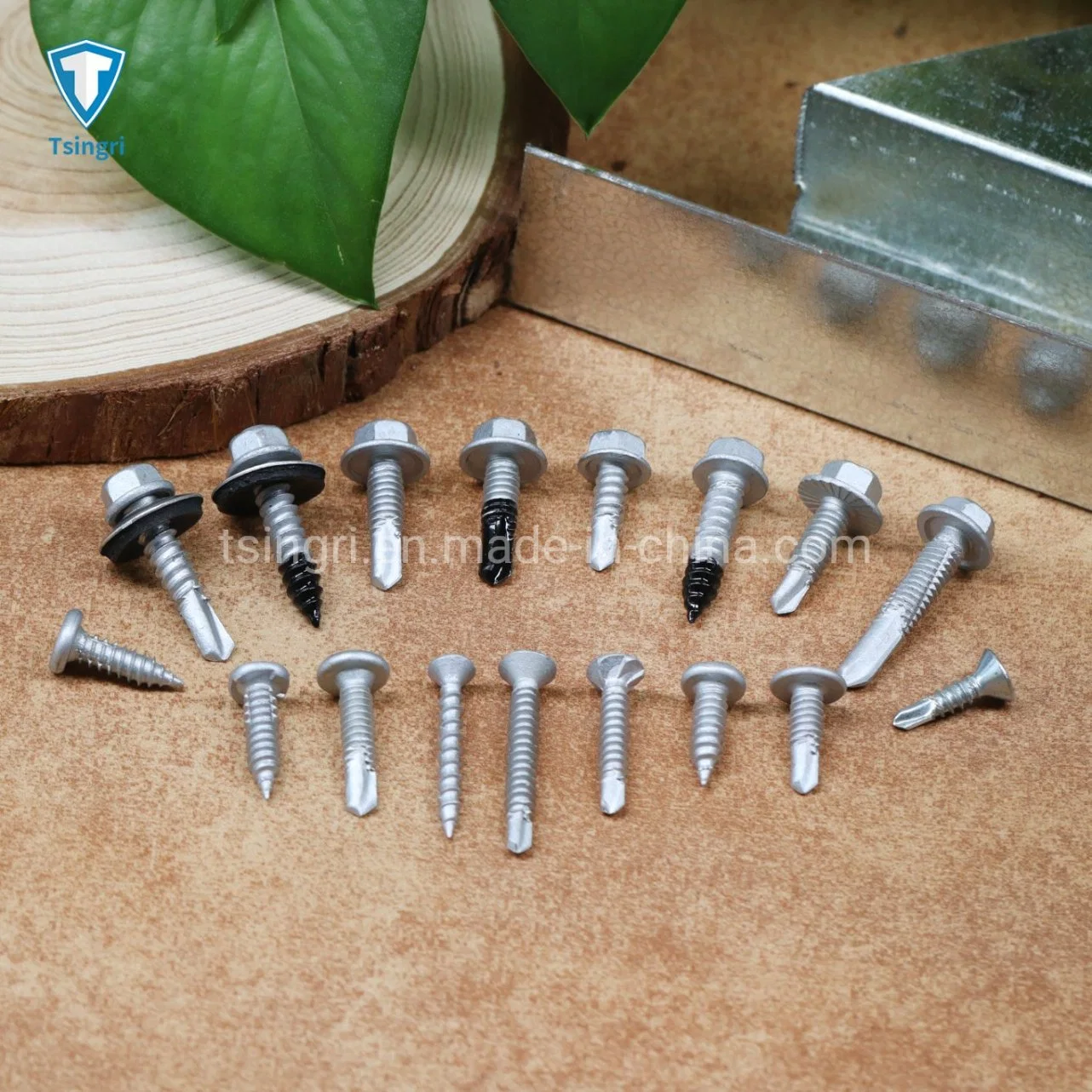 TGR/Tsingri Wholesale/Supplierr Stainless Carbon Steel Bi Metal Self Drilling Tapping Stitching Roofing Screws