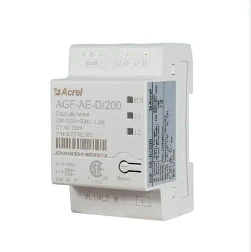 Acrel Agf-Ae Series Agf-Ae-D/200 Solar Inverter Energy Meter Single Phase Three Wire with 2 Cts UL Certificate