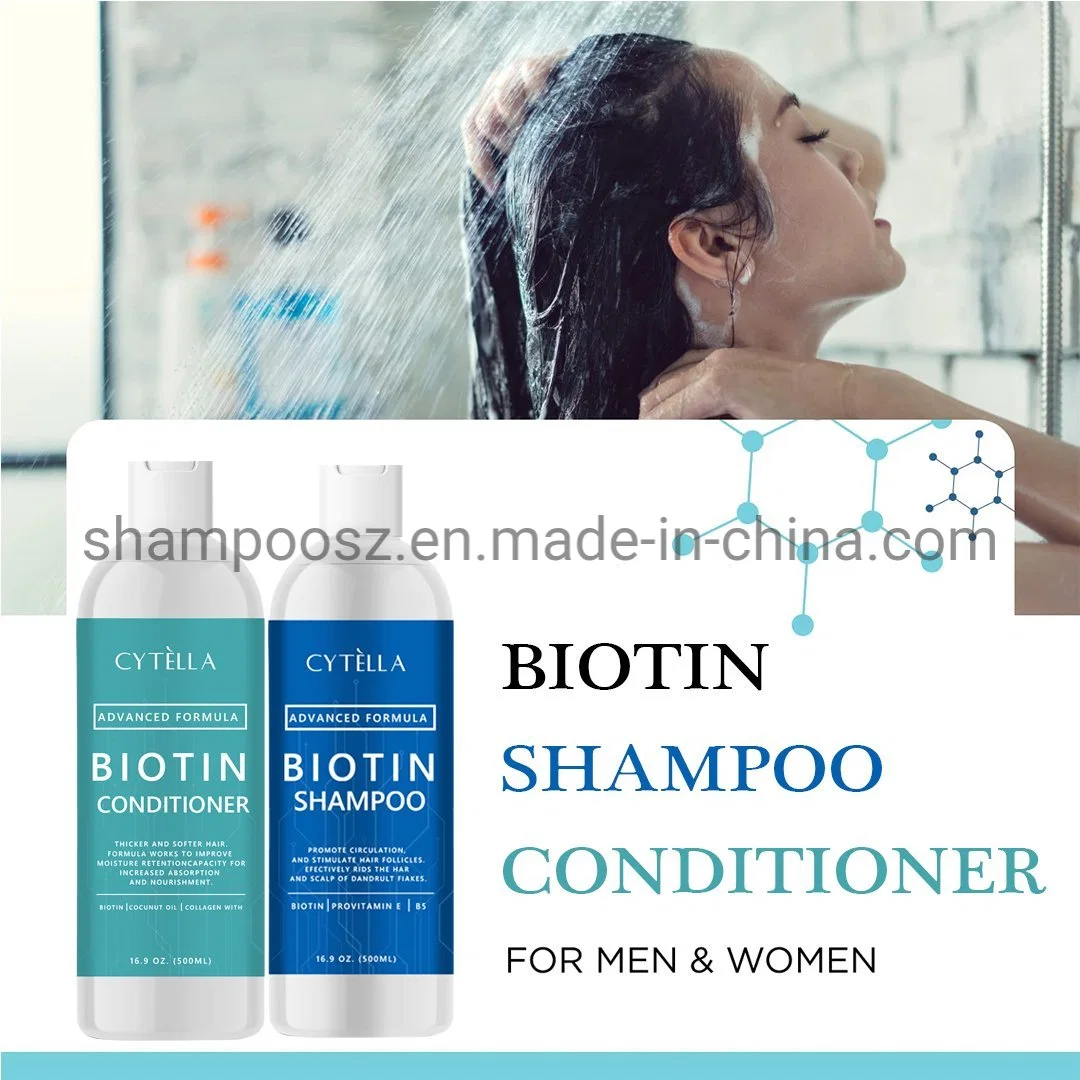 Promote Circul Ation and Stimulate Hair Follicles Advanced Formul a Biotin Shampoo and Conditioner Set