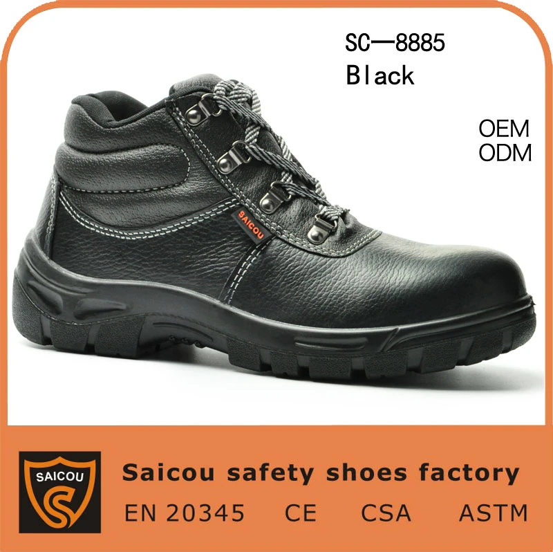 Hot Selling Genuine Leather Steel Toe Safety Boots