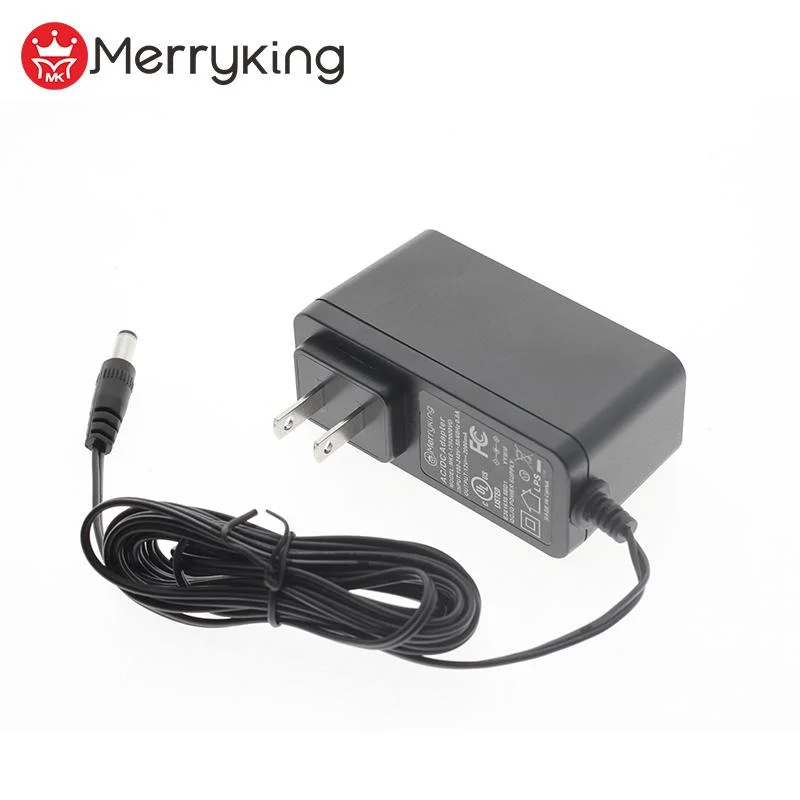 New Design Black Wall Us Pin Power Adapter DC 5V 4A 12V 3A 24V 1.5A DC Output Power Supply Approved UL FCC Certifications