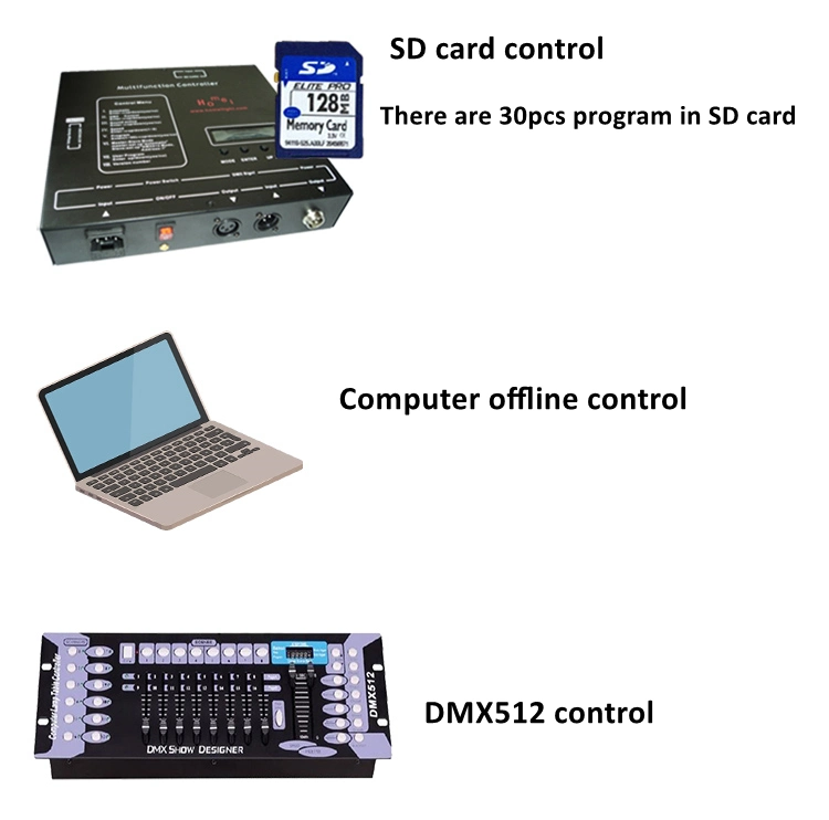 ستارة فيديو نجم LED بحجم P18 سم مع خلفية حفلات الزفاف مع وحدة التحكم عن بُعد DMX512