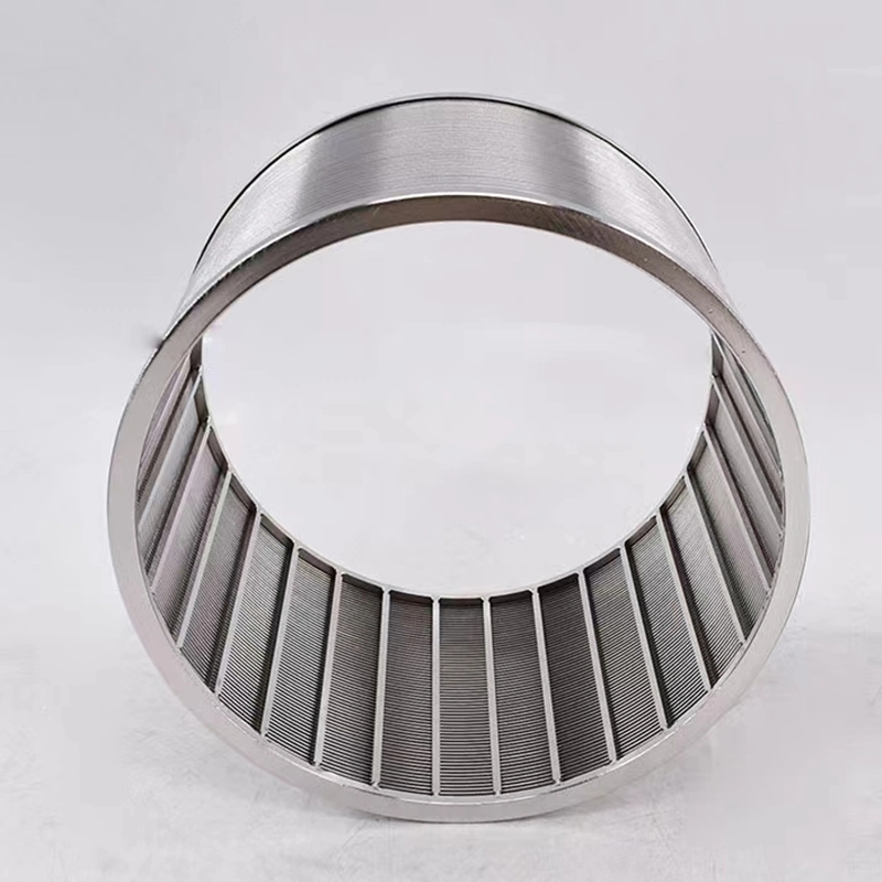 Stainless Steel Water Filtration V Wire Cylinder Wedge Wire Wrapped Screen Pipe