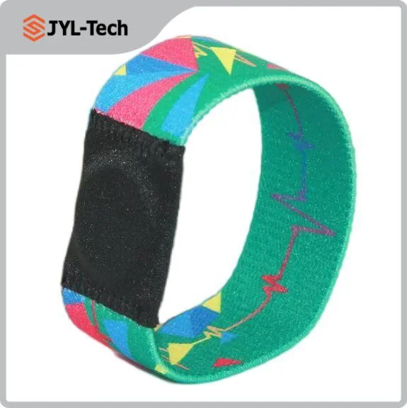 RFID Stretchy Wrist Band Chip Embedded Woven NFC Elastic Wristband