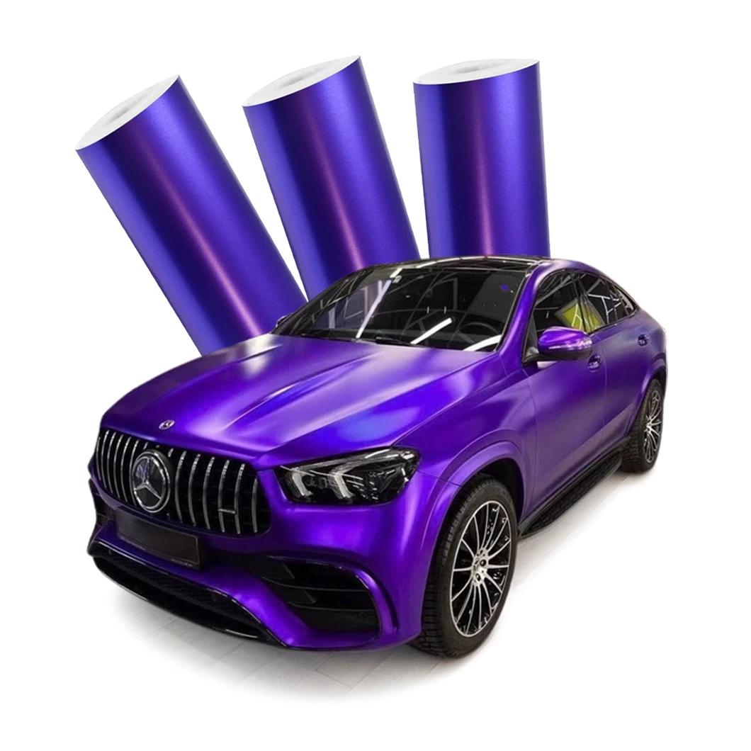 OEM ODM Car Body Decoration Violet Purple Color Changing Vinyl Wrap Pet PVC Sticker