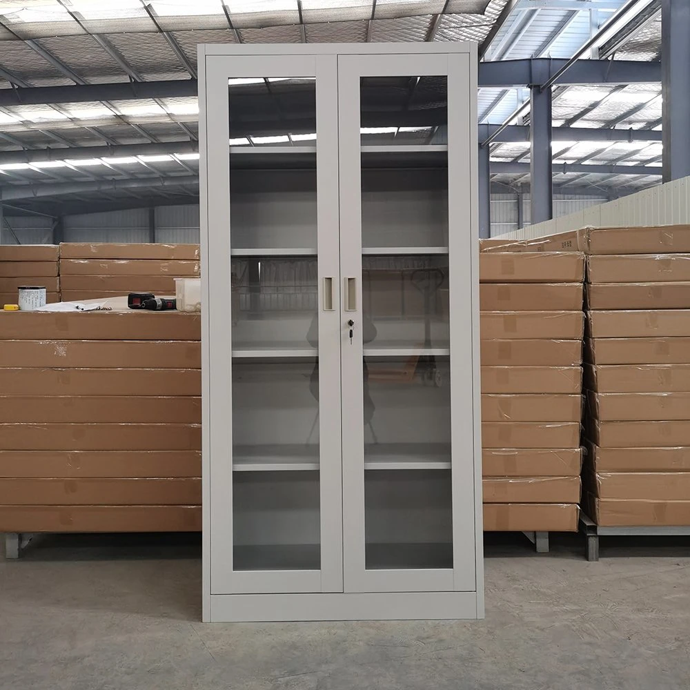 China Cabinet Glass Swing Door Cabinet Metal Furniture Filling Cabinets Supplier