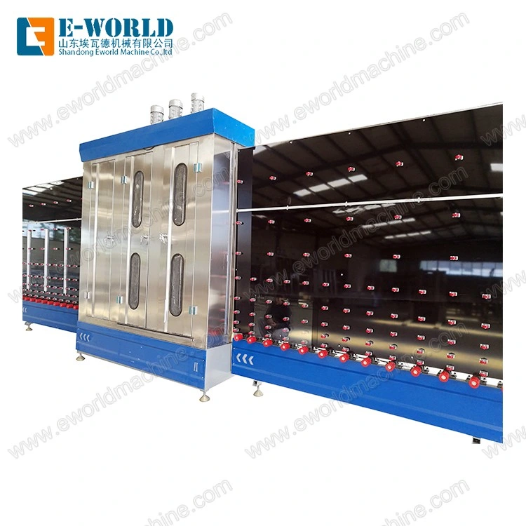 Glass Production Machinery Automatic Vertical Glass Washing Cleaning Machine