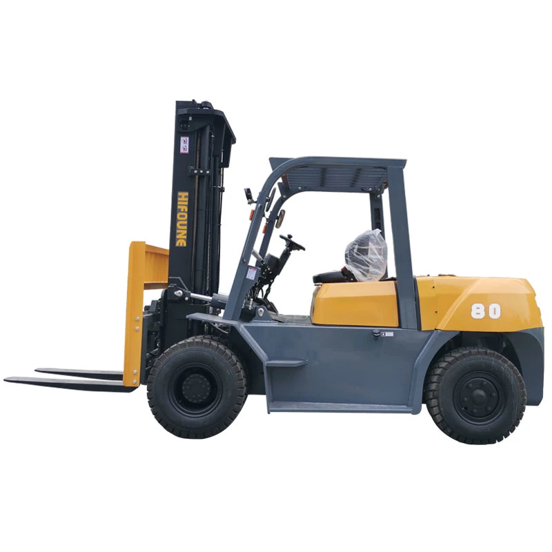 Engine Powered Heavy Duty New Brand 8 Ton Diesel Forklift Truck