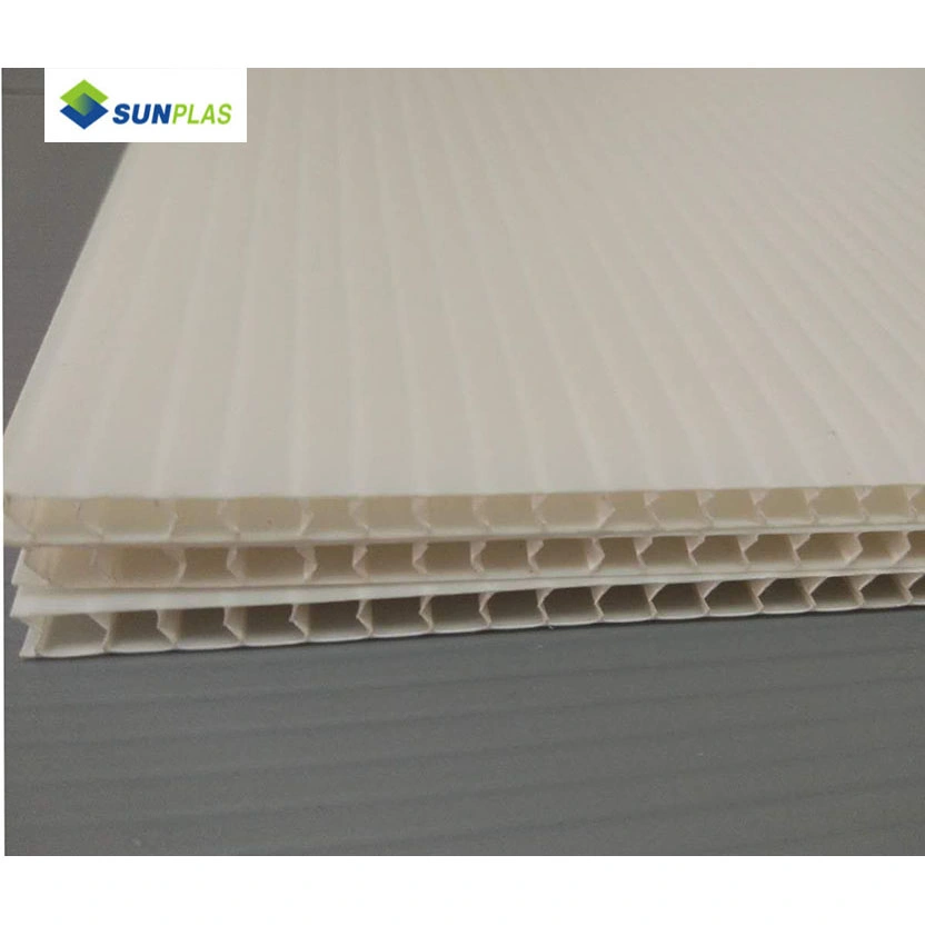 Wholesale/Supplier 6mm Thick Low MOQ White Custom PP Hollow Corrugated Plastic Sheet