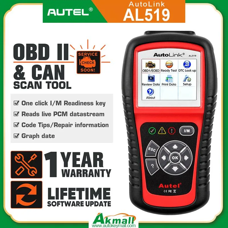 Autel Autolink AL519 OBD2 Scanner Enhanced Mode 6 Code Reader Auto-Diagnose-Tool Kann Scan-Tool