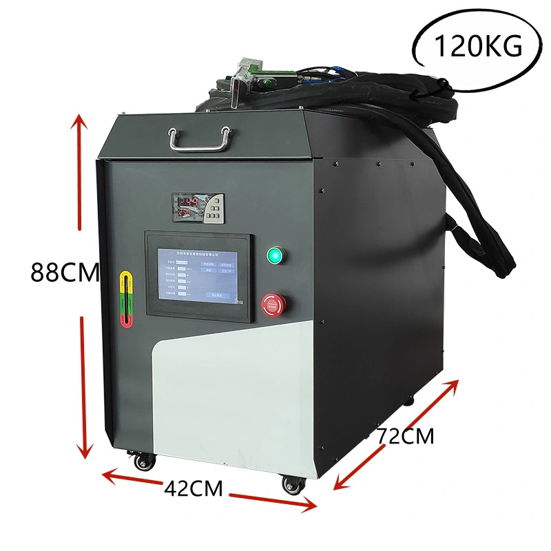 Nuevo producto limpiador láser portátil 1000W Rust Removal Con Raycus Max JPT Laser Source Laser Cleaning Machine portátil