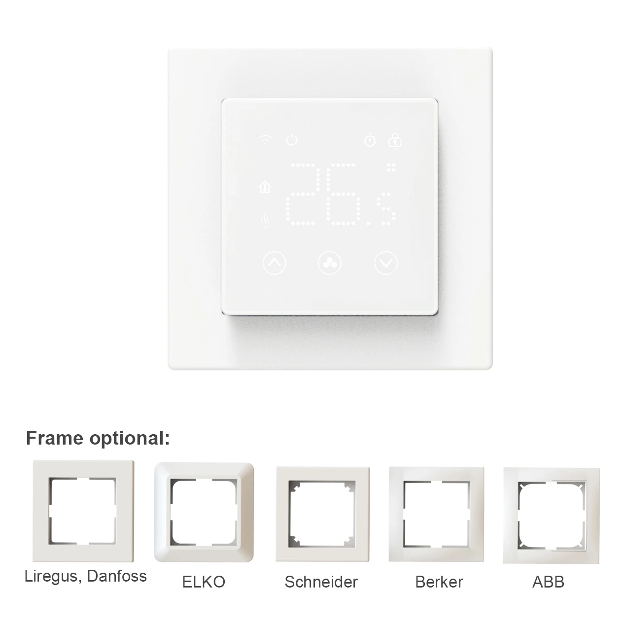 Piso radiante eléctrico Termóstato programável controle inteligente de Alexa WiFi 16A