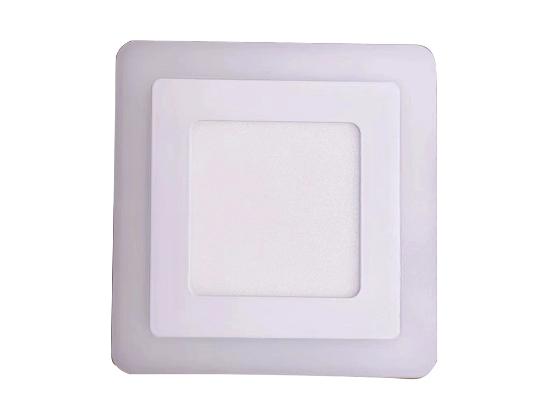 Prix d'usine commerciale surface carrée 3+3W 6+6W 12+6W 18+6W Lumière LED ronde pour décorer la salle de lumière au plafond