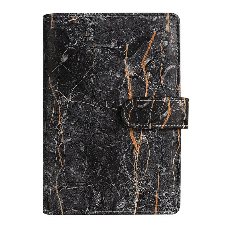 Hot Selling 6 Rings Marble Money Budget Binders with Zipper Envelopes