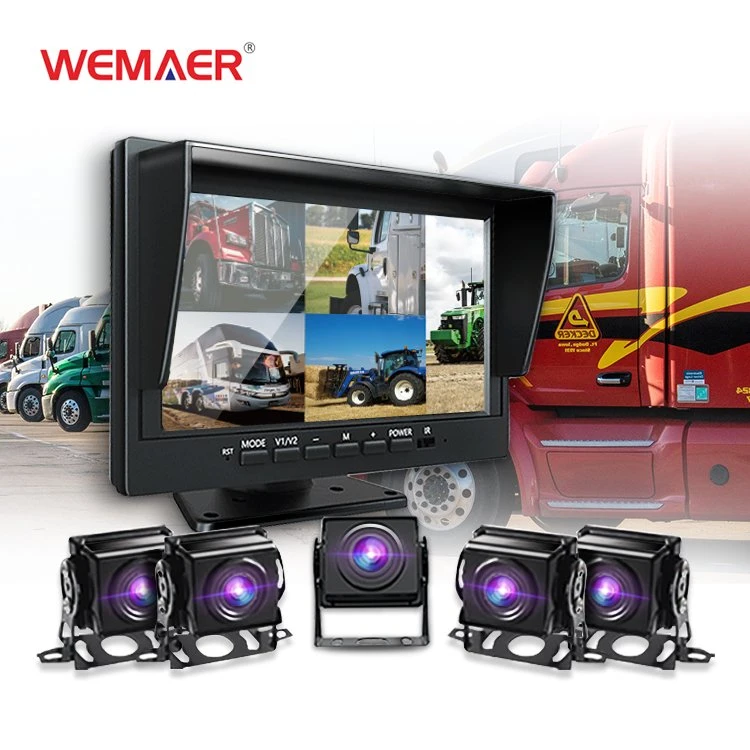 Wemaer OEM Factory système de surveillance des angles morts SUV camion RV Moniteur de voiture LCD de recul des remorques de bus de 5ème roue