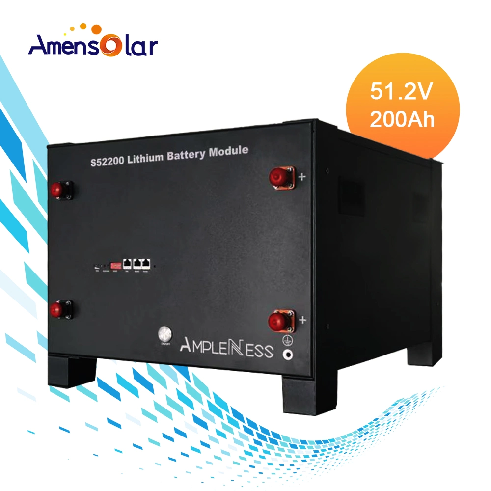 Ampleness New Arrival Solar Stackable Lithium Energy Storage Battery 51.2V 200ah Low Voltage LiFePO4 Battery 10kw for Home Use