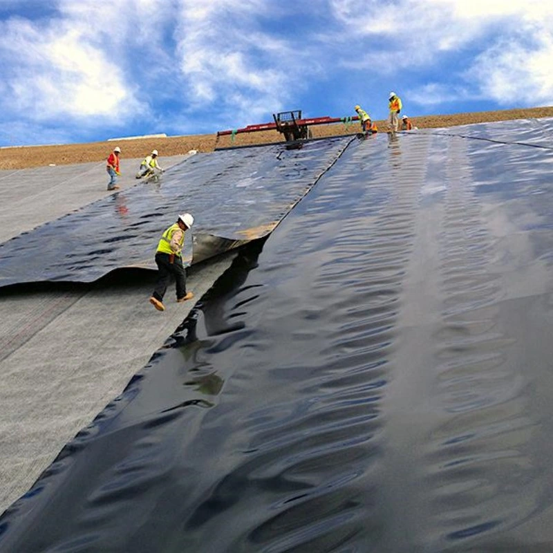 PVC Geomembrane Sheet Geomembranas 1mm Geo Material Plastic Smooth Geomembrane HDPE Pond Liner Dam Liners Price