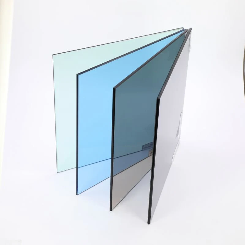 3mm-12mm, French Green Float Glass, Body Tinted Glass, Used for Automobile Windowshields, Light Green Float Glass