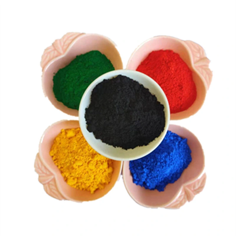 Construction Transparent Dispersions Inorganic Pigment Powder Red Black Yellow Iron Oxide for Concrete