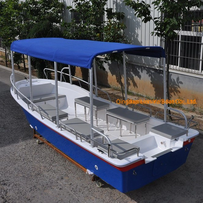 Liya 14-25feet Fiberglass Fishing Boat Panga Boat Passenger Boat River Water Speed Motor Boats for Sale