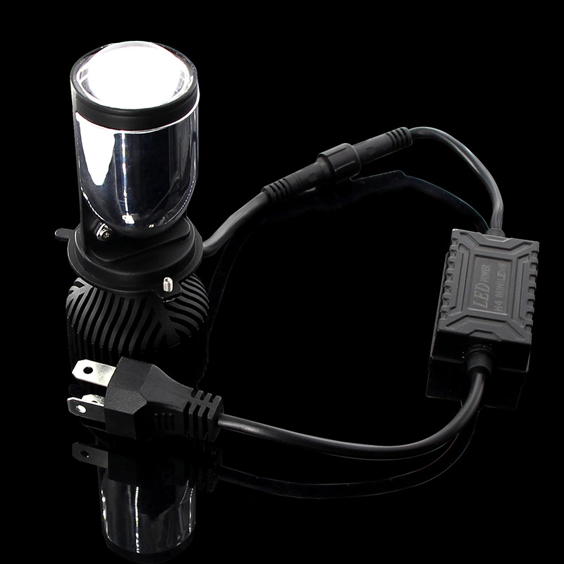 Auto Lights Motorcycle LED Lights Mini H4 Bi-LED Projector Lens