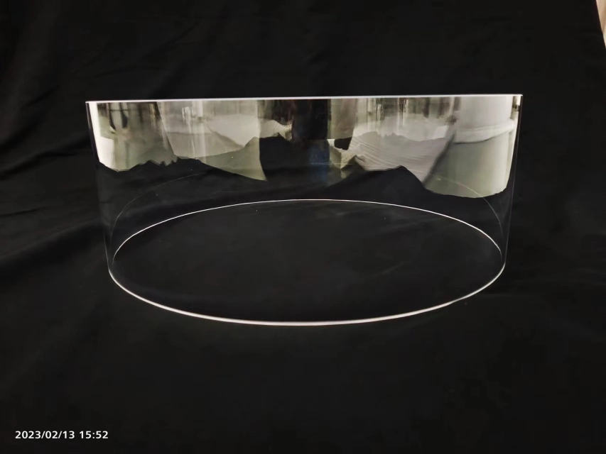 Transparent Large Diameter Diffusion Furnace Quartz Tube Pq181e (GE214)