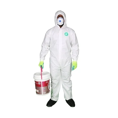 Category III Disposable Heavy Chemical Resistant OEM PP+PE Protective Clothing