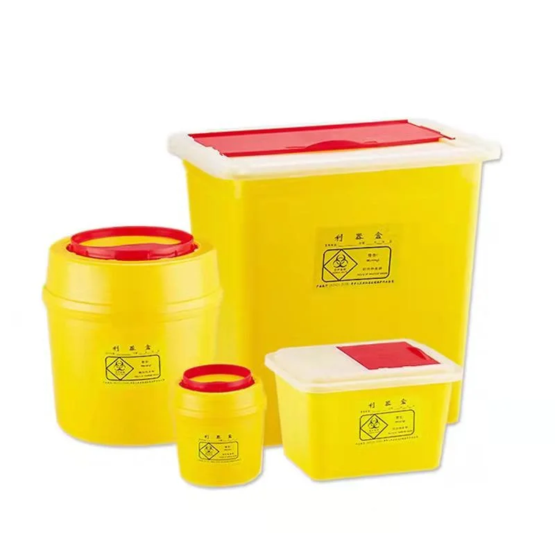 Yellow Sharp Container Factory Sale Medical Waste Collector