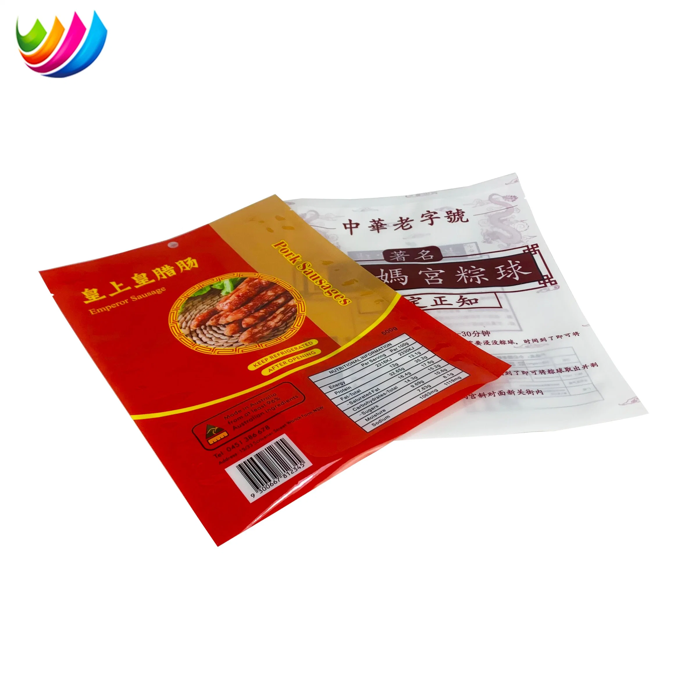 Custom Plastic with Zipper Packaging PE Can Be Printed Logo Food Packaging Bag