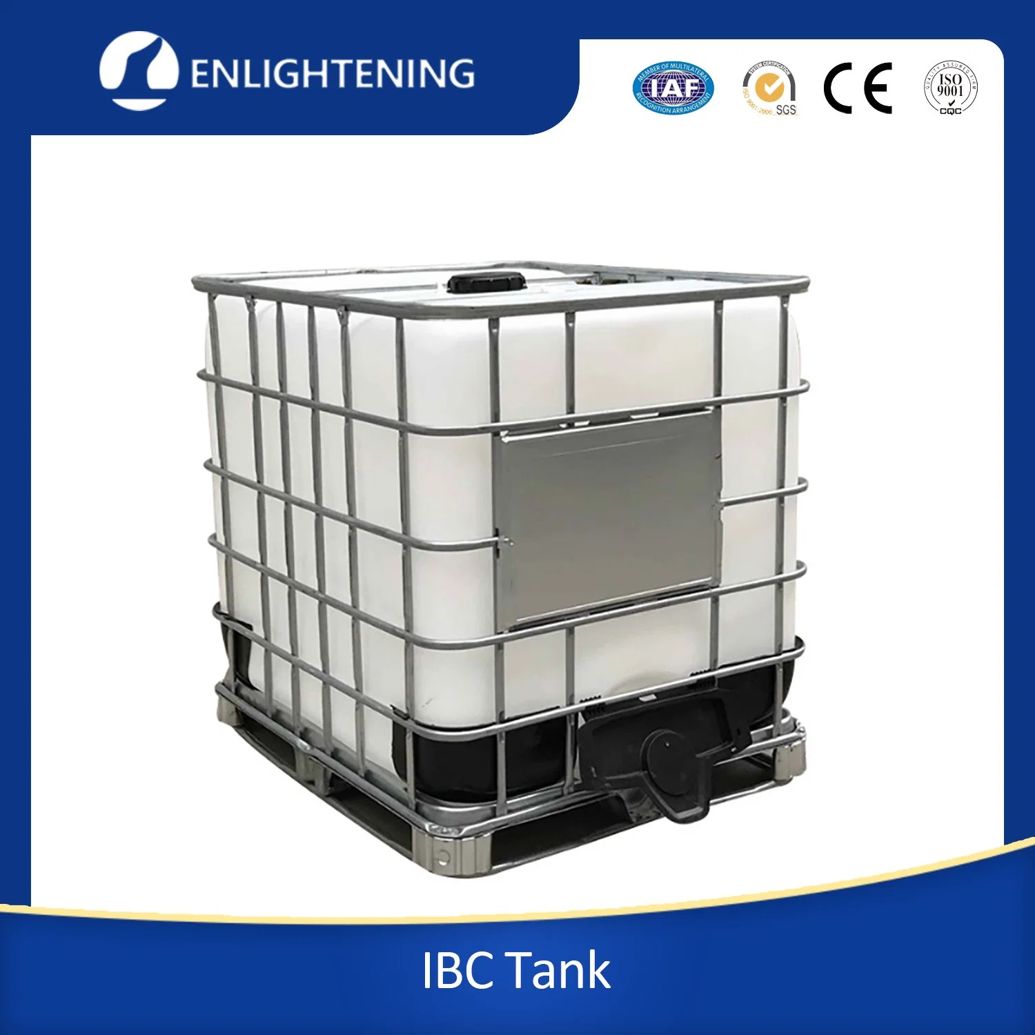 High Quality Chemical Plastic IBC Containers Metal Frame Water Tank 100% PE Material Blow Molded