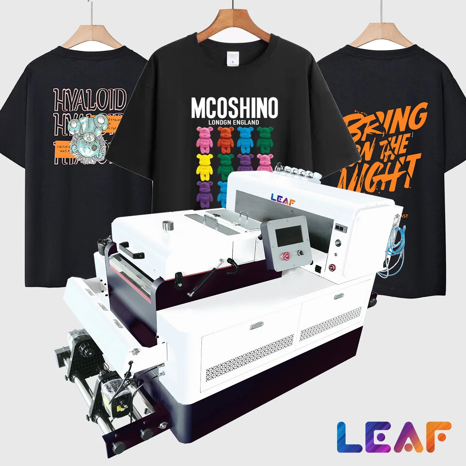 LEAF Dtf printer A3 digital Textile printing All in one machine for T shirt printing