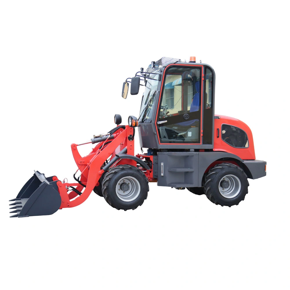 Buy 1 0.8 Ton China New Brand Electric Zl908 800kg Mini Small Compact Cheap Zl08f Articulated Front Wheel Loader Machine with Attachment CE Price List for Sale