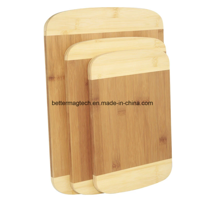 Tabla de cortar/chopar de bambú para cocina en formas cuadradas y redondas
