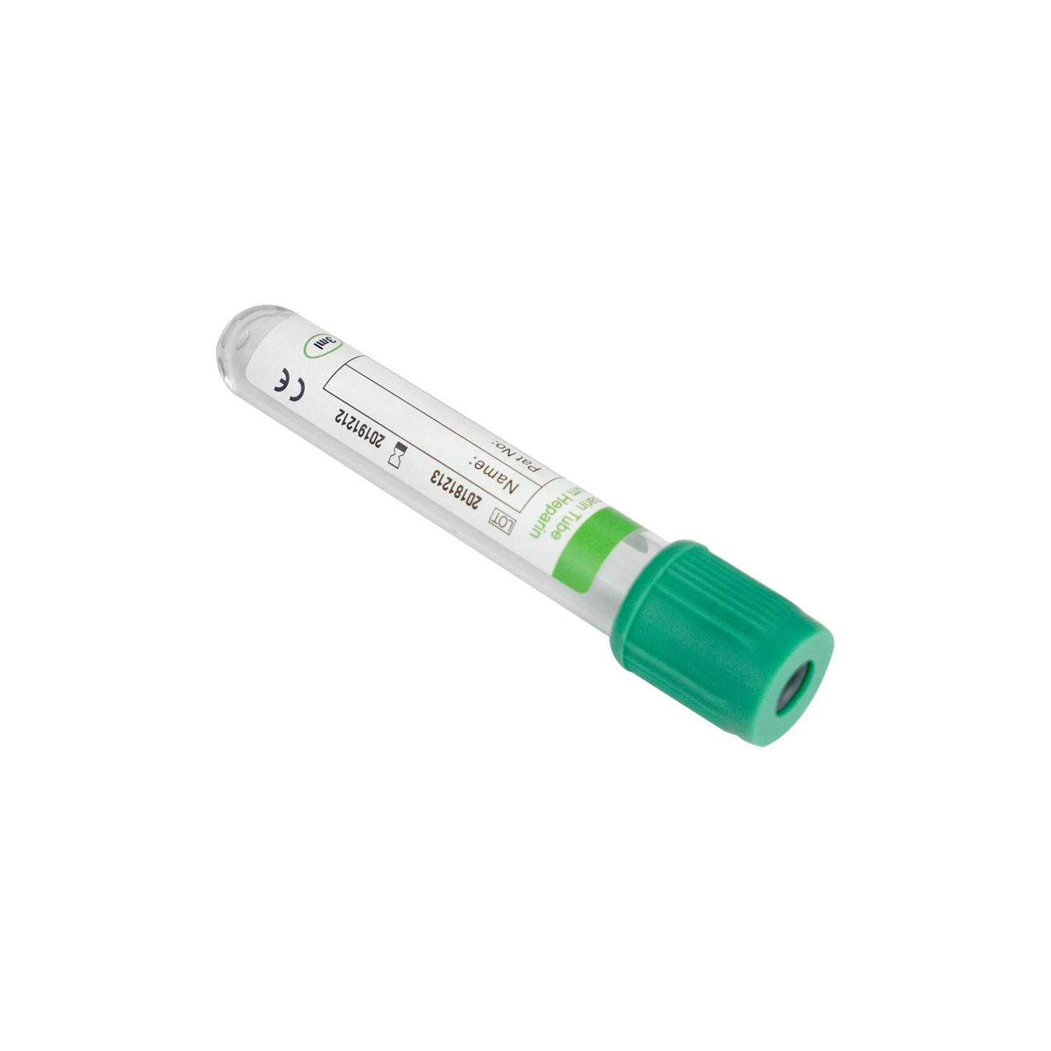 Heparin Tube Vaccutainer of Green Cap Blood Collection Tube