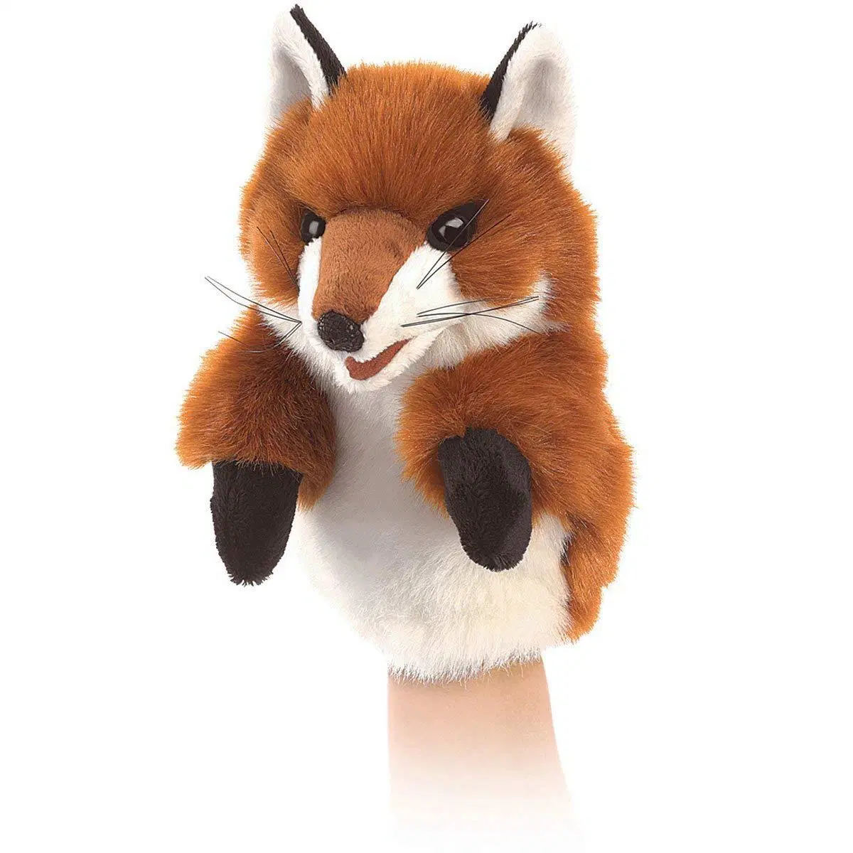 The New Winter Plush Little Fox Puppet Is Suitable for Stage Puppets, Drama, Role-Playing Spoof Toys