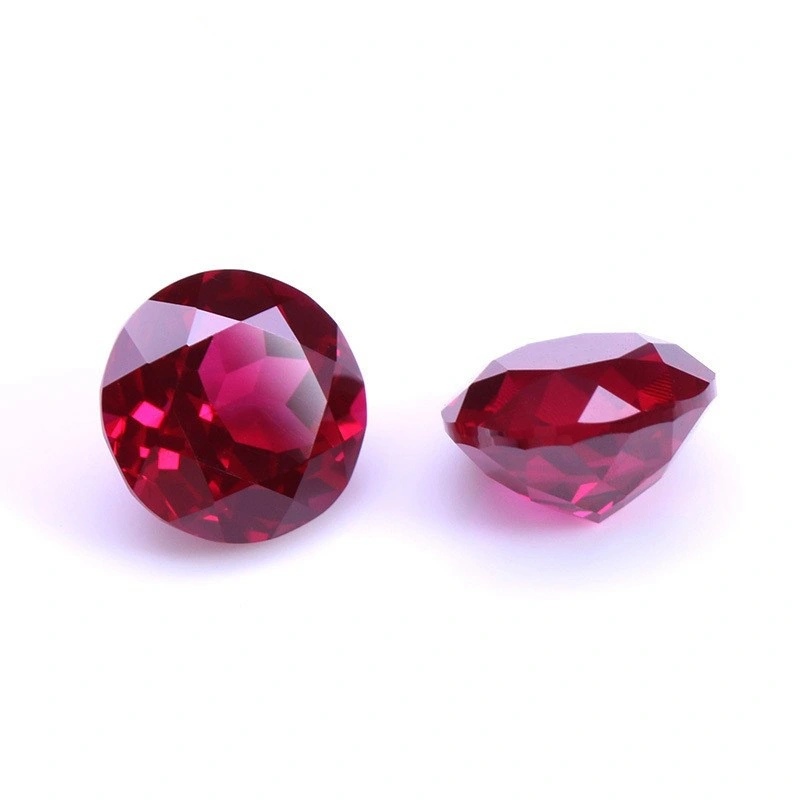 Wuzhou Factory 2.5mm Round Shape Ruby Stone