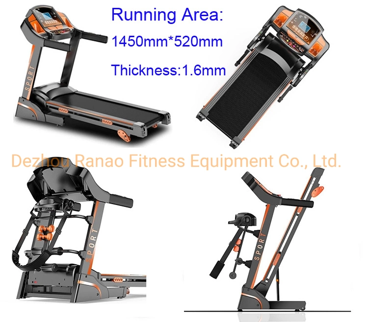 Gym Equipment New Style Cardio Foldable Sports Training Equipment Home Fitness Electric Home Treadmill (AF-5000)