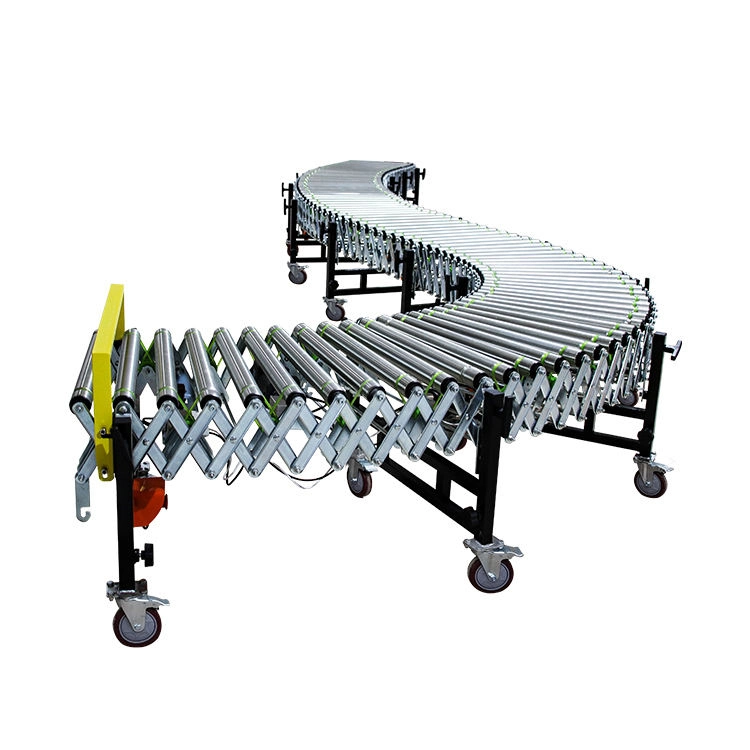 Unpowered Gravity Idler Interroll Roller Conveyor with Locking Universal Wheel for Sale
