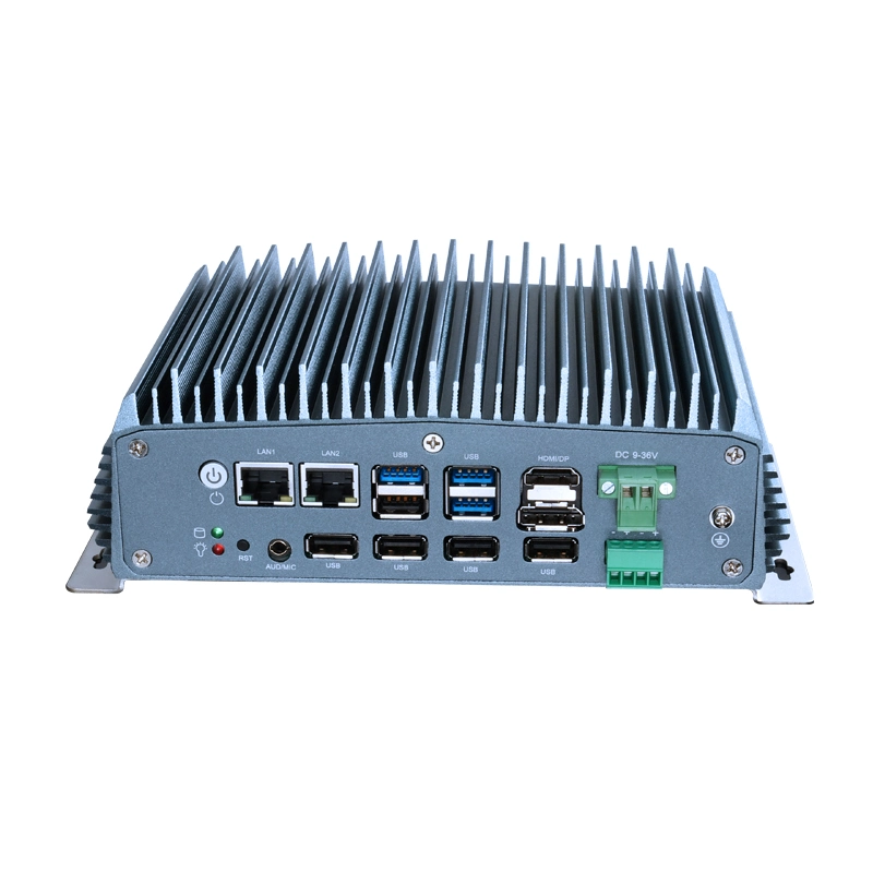 6COM 2LAN Aluminum J6412 Embedded Computer Fanless Industrial Mini PC