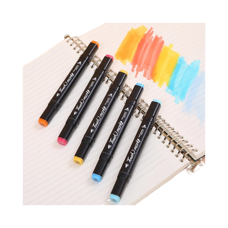 Children's Art Pen Double-Headed Quick-Dry Color Marker Brush Set