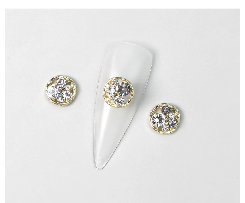 New Lz Nail Art Is Acted The Role of Adorn Full Drill Enchase Pearl Color Drill Bear Magic Color Metal Nail Decoration Drill Alloy Is Acted The Role of