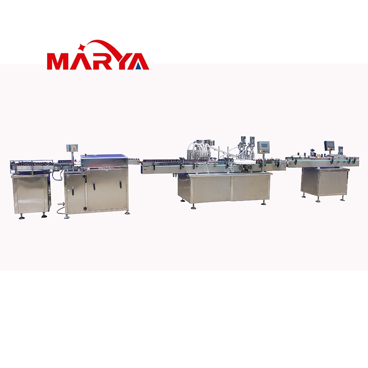 Marya Machine de remplissage et de bouchage automatique de sirop oral liquide en verre/plastique Fournisseur de ligne de production de remplissage de bouteilles