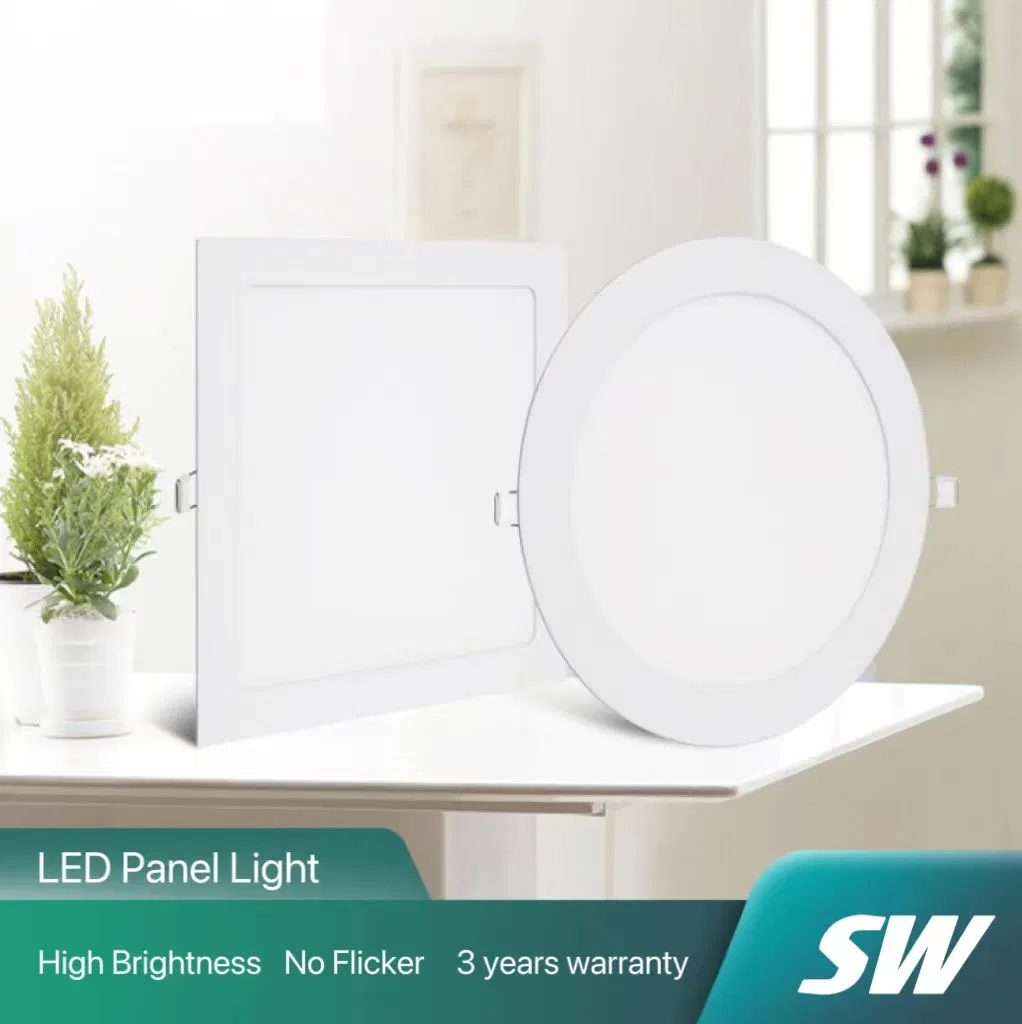 Downlight empotrable o superficie de la luz de panel LED Smart Tuya regulable Lámpara de techo