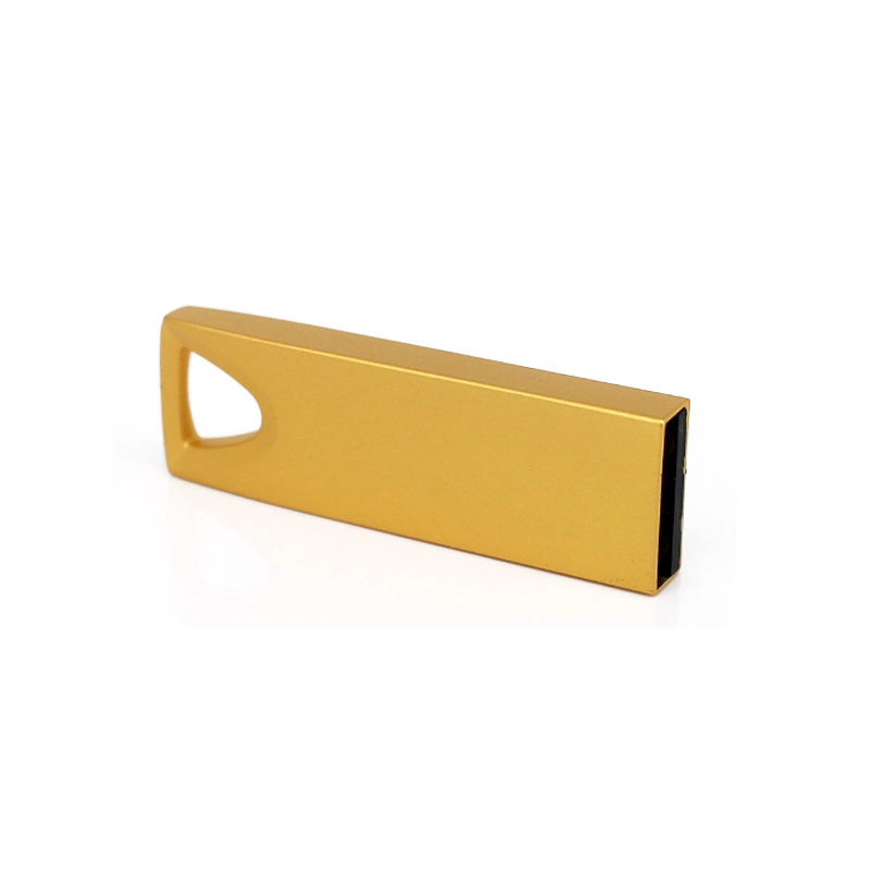 Memoria Flash de color oro Triángulo metálico 1GB 2GB 4GB USB Palo